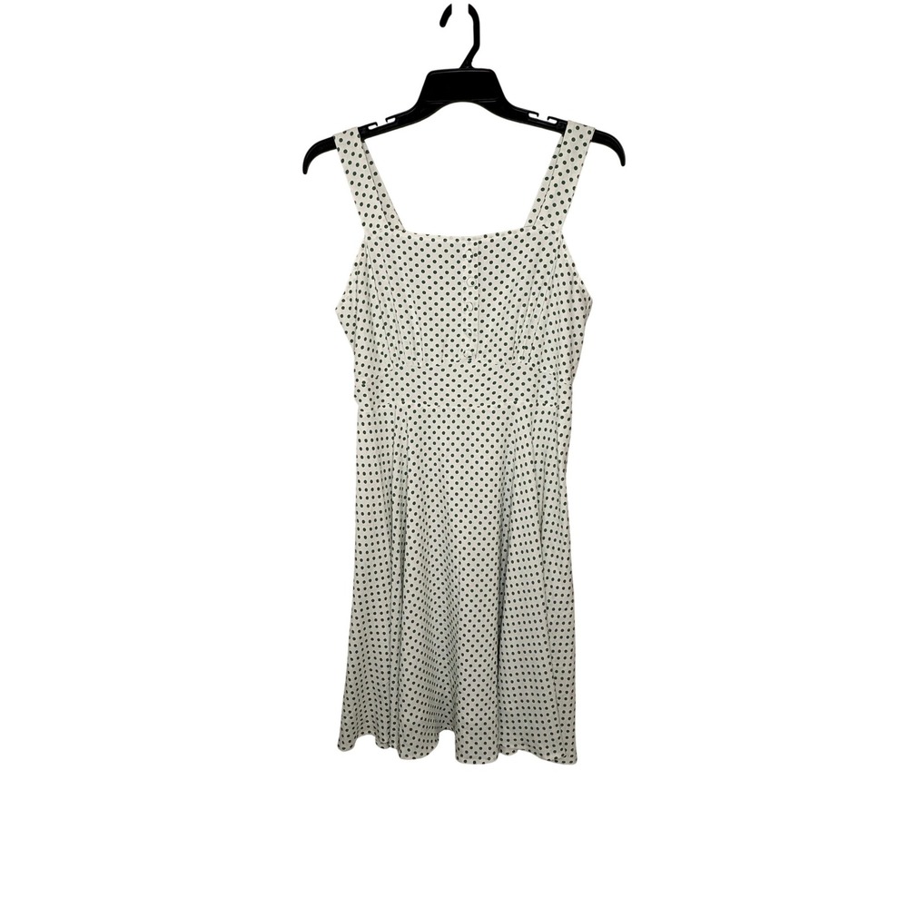 Belle Poque Green Polka Dot Fit & Flare Dress XL Retro Cottagecore Sundress
